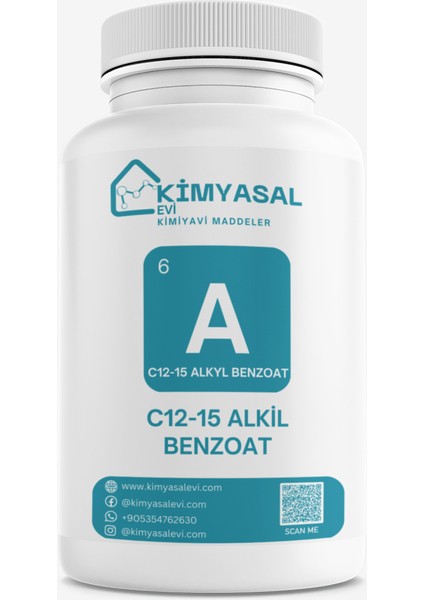 C12-15 Alkil BENZOAT-C12-15 Alkyl Benzoate Hammadde 100G