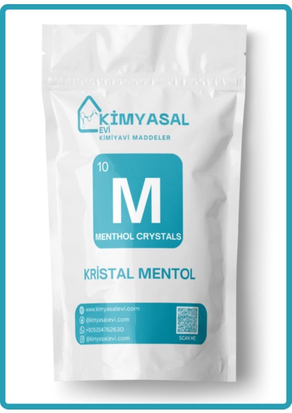 Kristal Mentol-Menthol Crystals Hammadde 500G