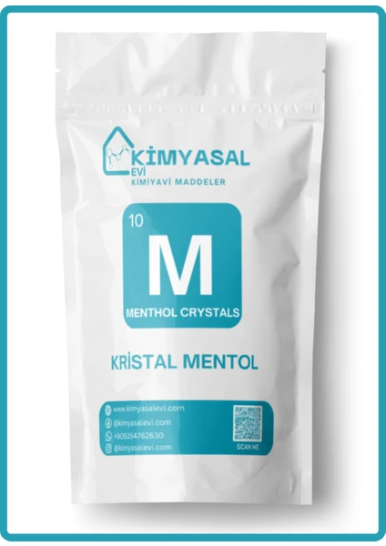 Kimyasal Evi Kristal Mentol-Menthol Crystals Hammadde 500G