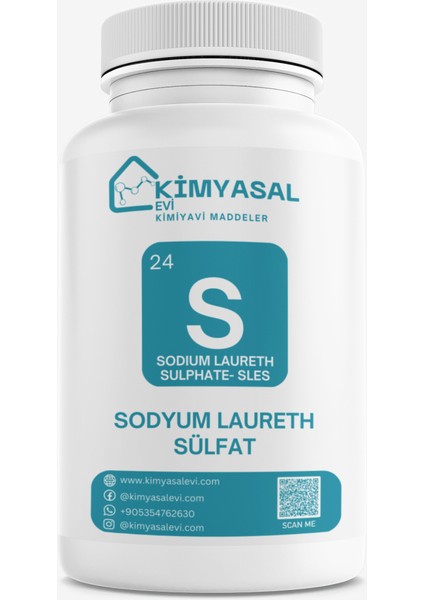 Sodyum Laureth Sülfat-Sodıum Laureth Sulphate- Sles Hammadde 500G