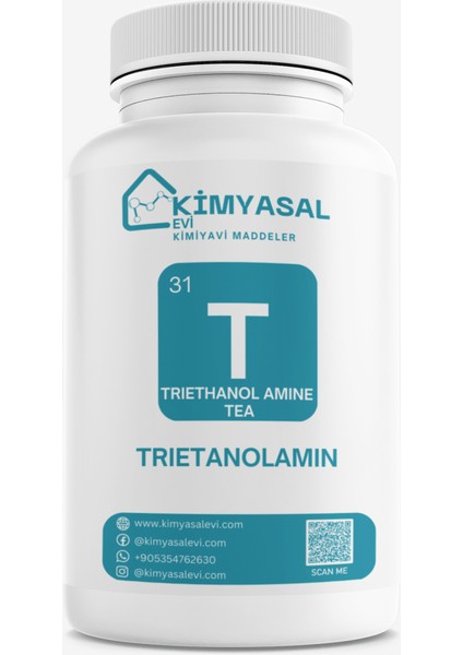 Trıetanolamın-Trıethanol Amıne Tea Hammadde 500G