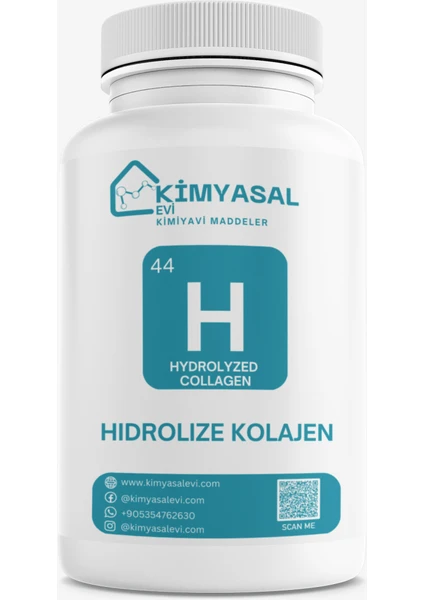 Kimyasal Evi Hıdrolıze -Hydrolyzed Collagen Hammadde 100G