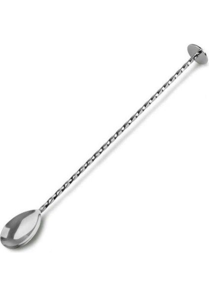 Tokmaklı Bar Kaşığı + Jigger 2/4 cl Kokteyl Ölçeği Bartender Bar Seti Kokteyl Karıştırma Kaşığı