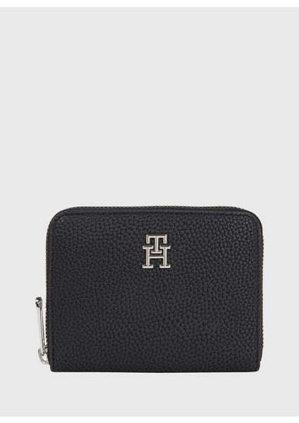 Tommy Hilfiger Siyah Kadın 10X19X2,5 Fermuarlı Cüzdan AW0AW14649BDS10