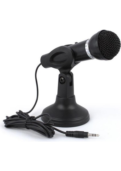 Powermaster Yw-30 3.5mm Jacklı Masaüstü Bilg Içinisayar Kürsü Mikrofon Siyah