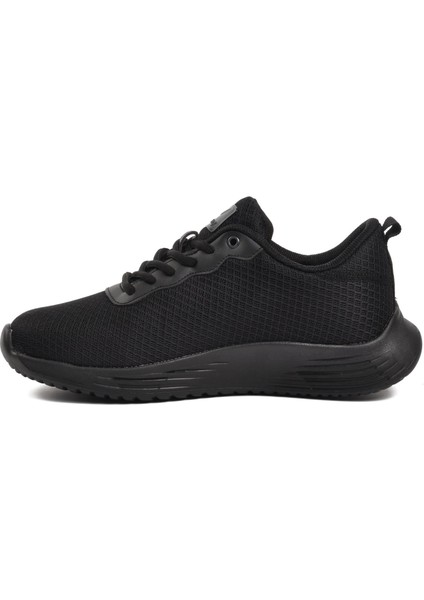 Aldan Siyah-Siyah Fileli Hava Alan Unisex Spor Ayakkabı fiyatları