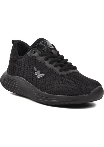 Aldan Siyah-Siyah Fileli Hava Alan Unisex Spor Ayakkabı modelleri