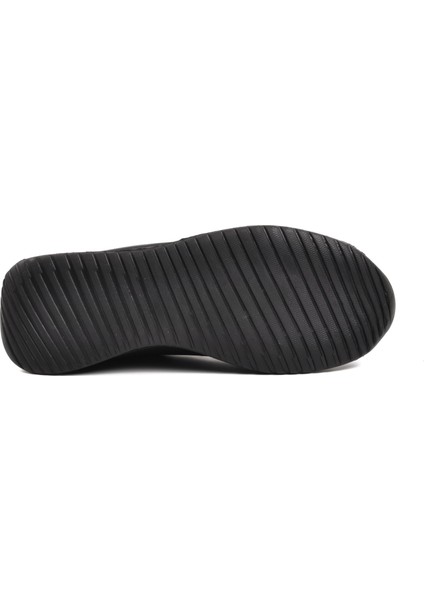 Aldan Siyah-Siyah Fileli Hava Alan Unisex Spor Ayakkabı indirimleri