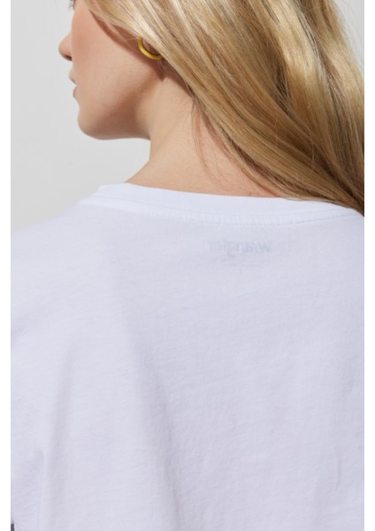 Wrangler Regular Fit Normal Kesim Pamuk Bisiklet Yaka Beyaz Tişört fırsatları