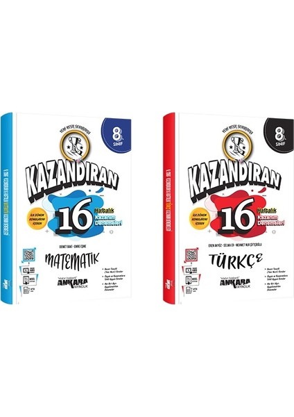 8.Sınıf LGS Matematik + Türkçe 1. Dönem Haftalık Deneme Seti 2 Kitap 2023