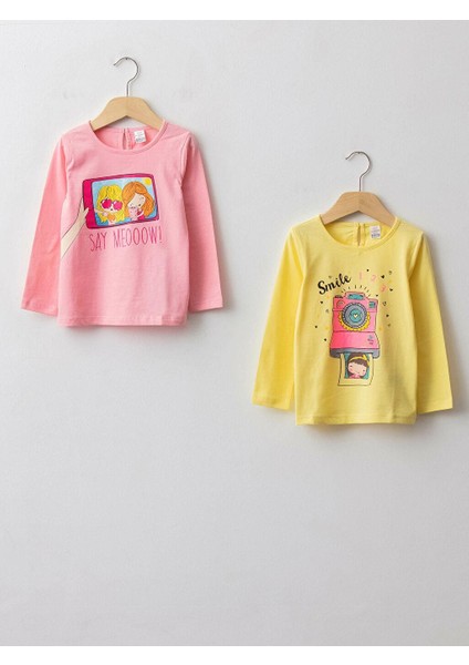 Lcw Kız Bebek 2 Li Tshirt Takım