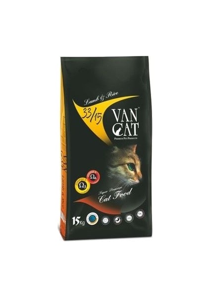Kuzu Etli Pirinçli Kedi Kuru Mama 15 kg