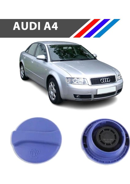 - Audi A4 Radyatör Yedek Su Depo Kapağı Yan Sanayi 1998 - 2000 1J0121321A