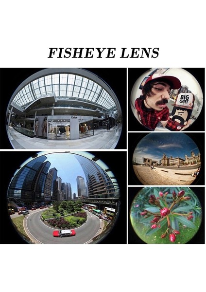 Balık Gözü Lens Fisheye Wide Makro Geniş Açılı Yakın Açılı Telefon Lensi Her Telefona Uyumlu