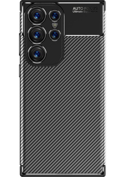 Samsung Galaxy S23 Ultra Kılıf Karbon Silikon Case Kapak