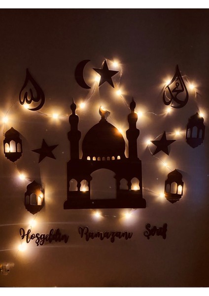 Ahşap LED Işıklı Ramazan Süsü fiyatları