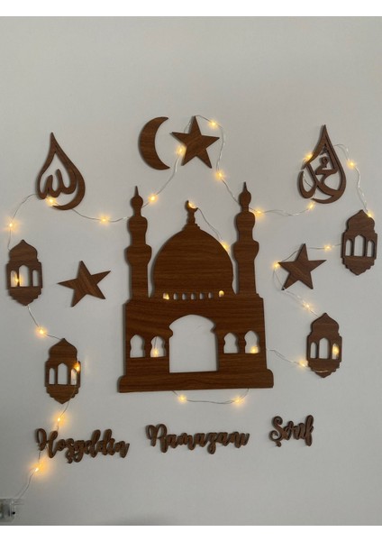 Ahşap LED Işıklı Ramazan Süsü fırsatları