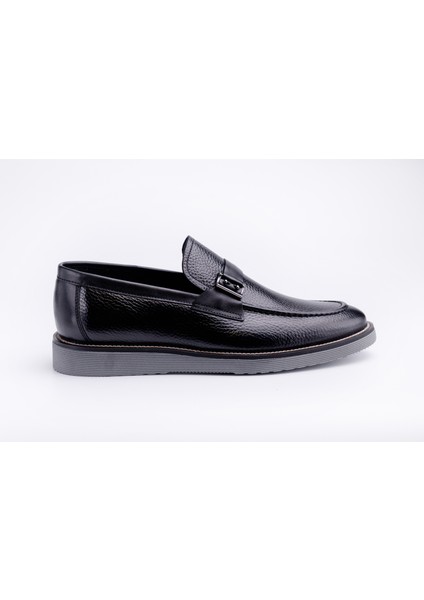 Siyah Deri Erkek Loafer Ayakkabı10