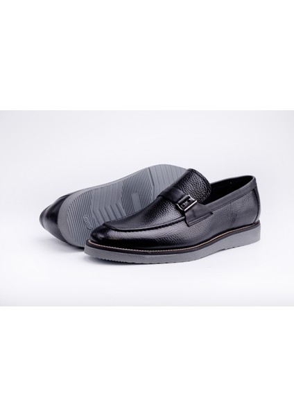 Siyah Deri Erkek Loafer Ayakkabı10