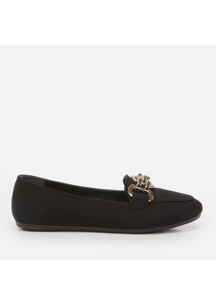 01AYY263450A100 Siyah Kadın Loafer10