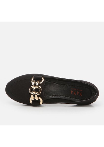 01AYY263450A100 Siyah Kadın Loafer10