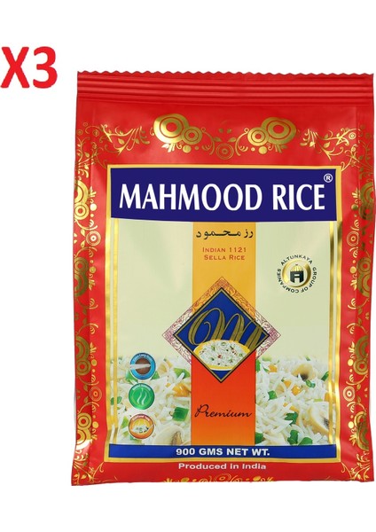 Mahmood Rice Basmati Pirinç 900 gr x 3'lü