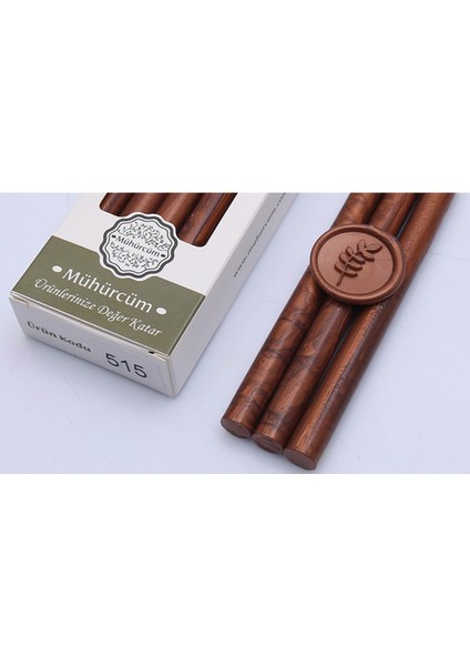 Mühür Mumu Çubuk 11MMX120MM 10 Lu Paket Model: 515 Bronz