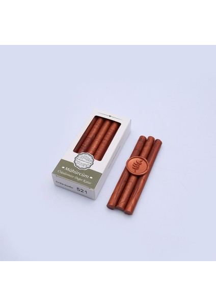 Mühür Mumu Çubuk 11MMX120MM 10 Lu Paket Model: 521 Koyu Bakır modelleri