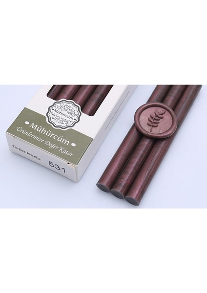 Mühür Mumu Çubuk 11MMX120MM 10 Lu Paket Model: 531 Saten Patlıcan