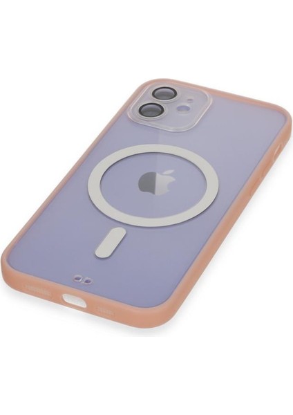 Apple iPhone 11 Kılıf Lensli Magsafe Mat Kenar Renkli Kapak fırsatları