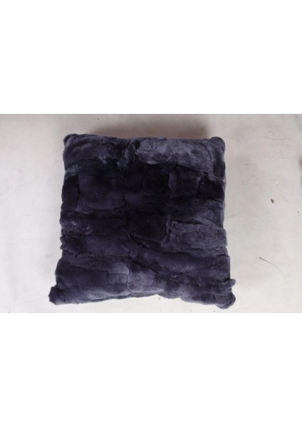 Lacivert Doğal Kürk Koltuk Şal Takımı Şal 50 x 180 Cm, Yastık 50 x 50 Cm, Bel Yastığı 35 x 60 Cm fiyatları