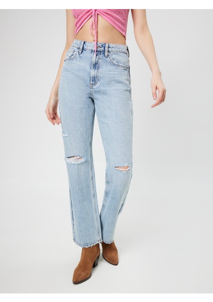 Long Wide Leg Regular Fit Bayan Pantolon
