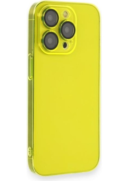 Apple iPhone 14 Pro Max Kılıf Hard Fit Şeffaf Sararmaz Lensli Kapak