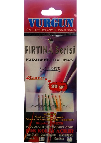 7 Iğneli 3 Renkli Organze Çapari F10