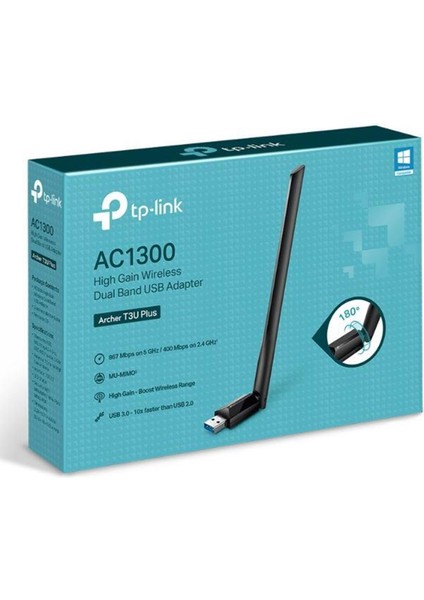Archer T3U Plus 1300MBPS Kablosuz Dual Band USB Adaptor