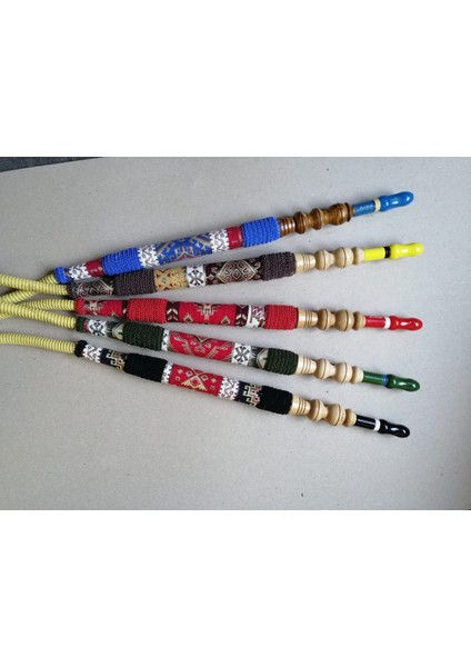 Izmir Modeli Orijinal Deri Ahşap Başlıklı Nargile Marpuç