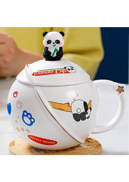 Kapaklı Astronot Temalı Kupa Bardak