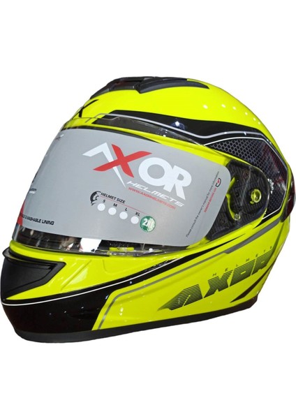 Rage Ecco Kapalı Kask Neon Sarı - Siyah S fiyatları