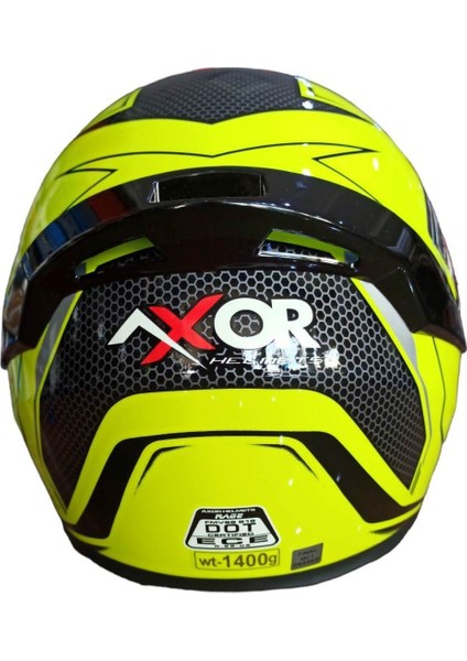 Rage Ecco Kapalı Kask Neon Sarı - Siyah S modelleri