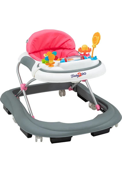 BABY2GO Toddle Lüks Yürüteç Pembe