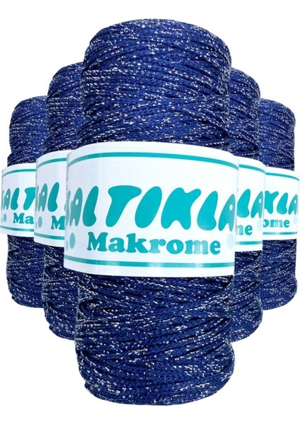 5 Adet Polyester Simli Makrome İpi SG-370