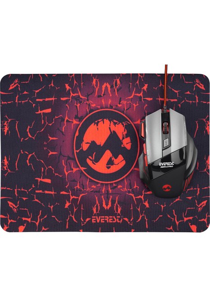 Sgm-X7 Pro 2in1 7200DPI Makrolu Oyuncu Mouse +Gaming Mouse Pad