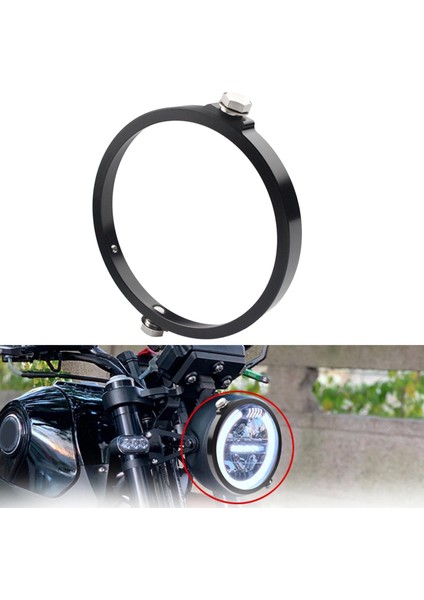 Motosiklet LED Far Adaptörü Tutucu Trim Ring Harley 5.75 Inç Siyah (Yurt Dışından) indirimleri