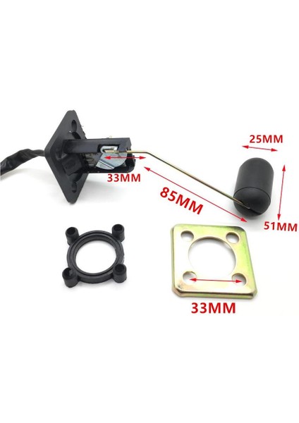 Scooter Moped Kir Bisikleti Için Yüzen Yakıt Benzin Gönderen Seviye Gösterge Sensörü (Yurt Dışından) fiyatları