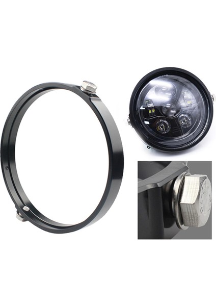 Alüminyum Alaşımlı Motosikletler Far Adaptörü Harita Zil Sesi Harley 7inch Siyah (Yurt Dışından) modelleri
