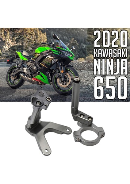 Kawasaki Ninja Için 2 x Direksiyon Stabilizatör Damper Braketi 650 17-2021 Titanyum (Yurt Dışından) fırsatları