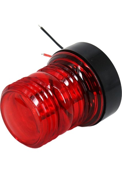 Tekne Yat Skiff LED Navigasyon 12V 24V Kırmızı 360 Çapa Sinyali Işık Lambası (Yurt Dışından)