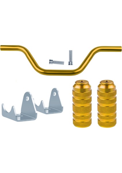 Motosiklet Ayağı Pegs Pedallar Alüminyum Alaşım Kir Bisiklet Scooter Altın (Yurt Dışından) indirimleri