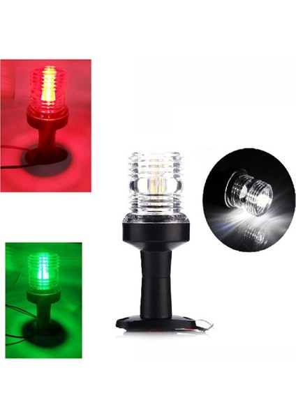 DC12V Tekne LED Ankraj 360 Derece Navigasyon Işığı 10-24 Vdc Kırmızı (Yurt Dışından)
