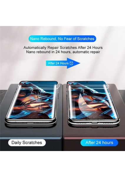 Xiaomi Poco X5 Pro 5g Uyumlu Ekran Koruyucu Camı Seramik Tam Kaplar Nano Esnek Cam Filmi Tam Kaplayan Kırılmaz